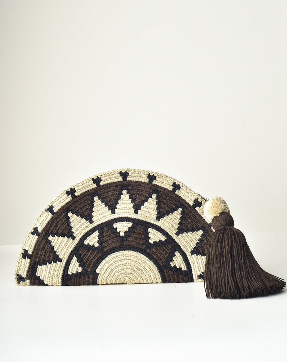 MEDIA LUNA MARRON&BEIGE