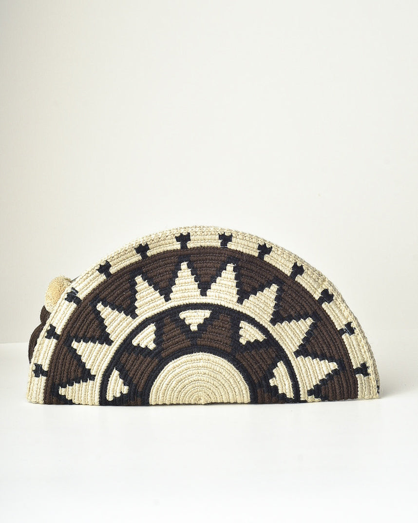 MEDIA LUNA MARRON&BEIGE